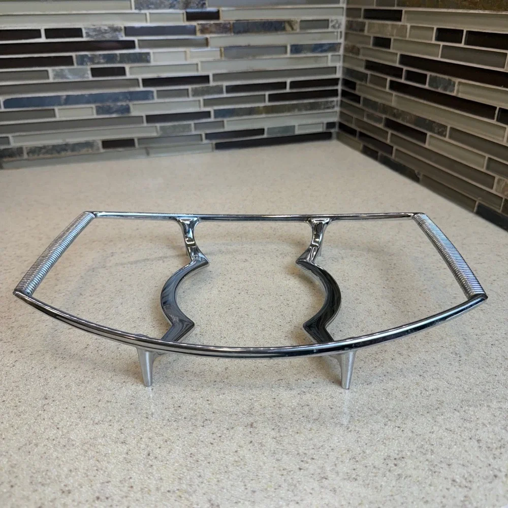 VTG West Bend Slow‎ Cooker Glass Replacement Lid 4/5/6Qt & Corning Metal Trivet